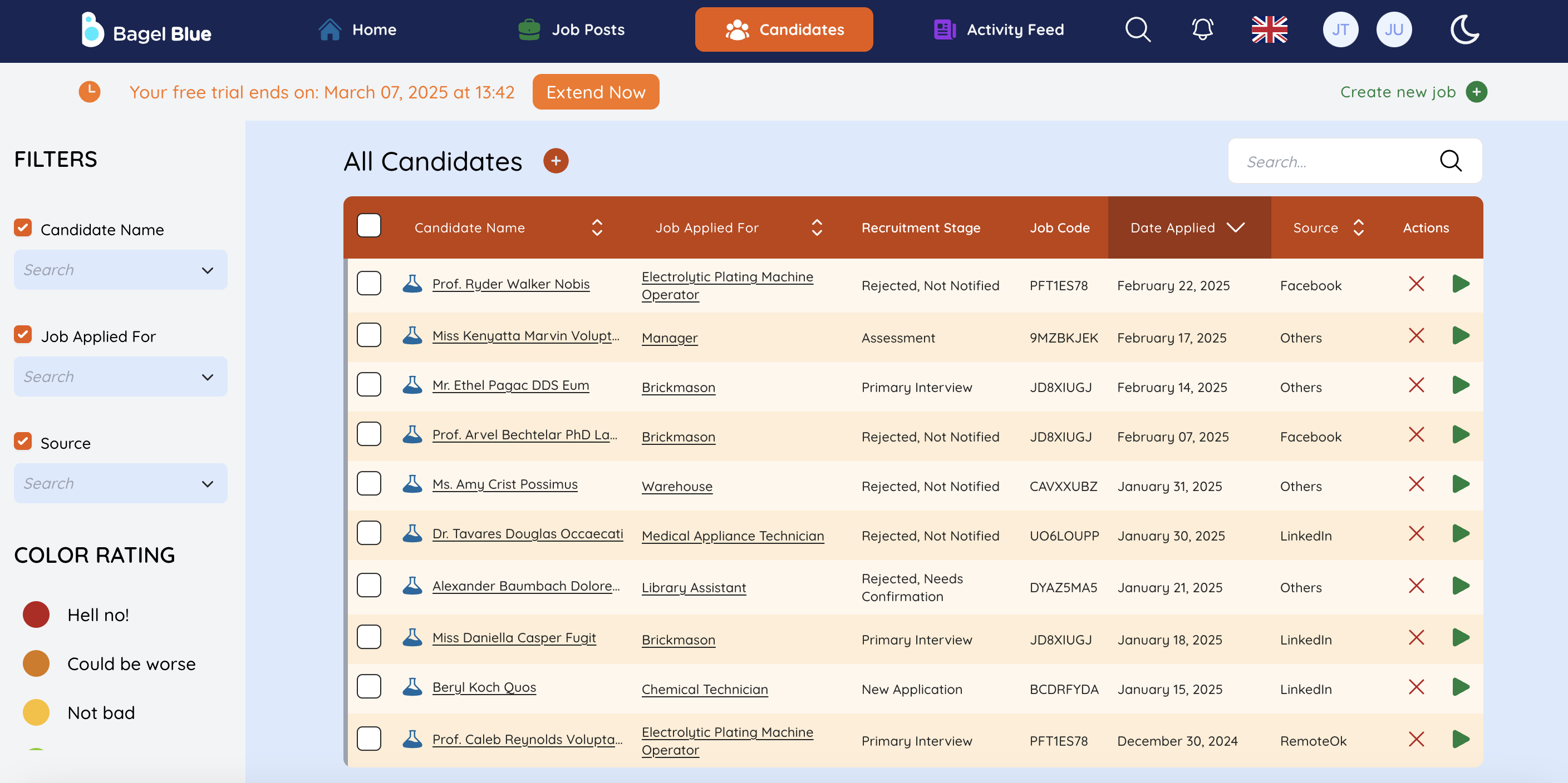 bagel.blue - The simpler, smarter Applicant Tracking System (ATS) 